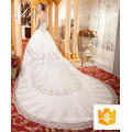 China Latest Wedding Dress Beaded Pearls Applique Bridal Gown 2017 Shining Bling Bling Off Shoulder Luxurious Bridal Gown